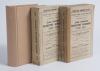 Wisden Cricketers&rsquo; Almanack 1911, 1912 and 1913. 48th, 49th & 50th editions. The first two editions with original paper wrappers. The 1911 edition with tape to spine and over wrapper edge near to spine, some breaking to spine block, odd faults and the 191
