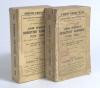Wisden Cricketers&rsquo; Almanack 1914 and 1915. 51st & 52nd editions. Original paper wrappers. The 1914 edition worn and age toned with minor ink staining, wear and staining to spine paper with small loss, the 1915 edition has a small amount of printed text mi