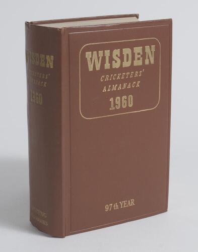 Wisden Cricketers&rsquo; Almanack 1960. Original hardback. Very good condition