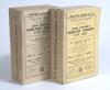 Wisden Cricketers&rsquo; Almanack 1923 and 1924. 60th & 61st editions. Original paper wrappers. The 1923 edition with facsimile spine paper, some faults and staining to wrappers otherwise in generally good condition. The 1924 edition with breaking to spine bloc