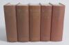 Wisden Cricketers&rsquo; Almanack 1949 to 1953. Original hardback editions. The 1949 edition with broken front and rear internal hinges, the 1950 with broken front internal hinges, the 1951 with wear to the front internal hinges, the 1952 edition with wear to t