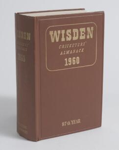 Wisden Cricketers&rsquo; Almanack 1960. Original hardback. Slight wear to the front internal hinge otherwise in good/very good condition