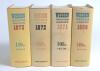 Wisden Cricketers&rsquo; Almanack 1969, 1971, 1972 and 1973. Original hardbacks with dustwrapper. Some age toning to the spines of the dustwrappers otherwise in good condition. Qty 4