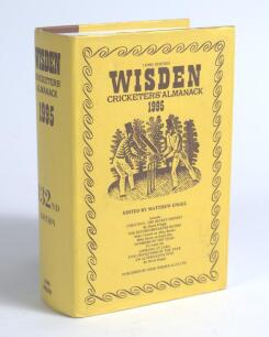 Wisden Cricketers&rsquo; Almanack 1995. Original hardback edition with dustwrapper. Nicely signed in ink by four of the five &lsquo;Cricketers of the Year&rsquo; to their photograph plate, Steve Rhodes (Worcestershire), Tim Munton (Warwickshire), Devon Malcolm (Derbyshire)