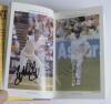 Wisden Cricketers&rsquo; Almanack 1998. Original hardback edition with dustwrapper. Nicely signed in ink by all five &lsquo;Cricketers of the Year&rsquo; to their photograph plate, Matthew Elliott, Stuart Law, Glenn McGrath (Australia), Matthew Maynard (Glamorgan) and Grah - 3