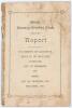 &lsquo;Wilts County Cricket Club Report&rsquo; 1909. Printed by C.H. Woodward, Devizes. 28pp booklet in original paper wrappers comprising statement of account, results, averages list of members for season 1909, list of offices and fixtures for 1910. Padwick 2842 rec