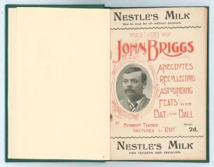 &lsquo;The Life of John Briggs&rsquo;. Herbert Turner. Manchester 1902. Illustrated by &lsquo;RIP&rsquo;. 44pp plus adverts. Bound in modern green cloth, original paper wrappers preserved. Padwick 7377. Good/ very good condition.