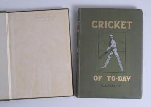 Reverend Vernon Peter Fanshawe Archer Royle. Oxford University, Lancashire & England 1875-1891. &lsquo;Cricket of Today & Yesterday&rsquo;. Percy Cross Standing. London 1902. Volumes I & II. Beautifully signed in ink by Royle to front end paper of Volume I. There is 