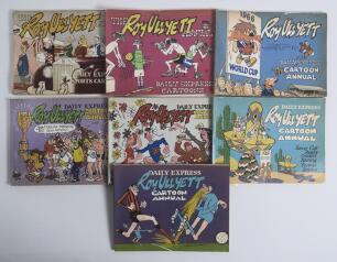 &lsquo;The Roy Ullyett Annual. Daily Express Sports Cartoons&rsquo; 1961-1969. Seven copies of the annual issued for years 1961 6th issue (with Ashes coverage), 1964 9th issue (Ashes), 1965 10th issue (New Zealand & South Africa), 1966 11th issue (World Cup), 1967 12