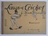 &lsquo;Laws of Cricket&rsquo; Charles E. Crombie. London 1907. Large, complete first edition folio book containing twelve colour humourous illustrations with captions of the laws of the game, produced for Perrier Limited of London, with Perrier advertisements through