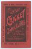 &lsquo;Cricket Comicalities and other Trifles Written and Collected by A. Craig Cricket Rhymester&rsquo;. All England Athletic Publishing Co, 29 Paternoster Square, First edition 1899. Original decorative red paper wrappers. Padwick 6843. Minor fading to spine, rusti