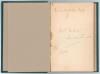 &lsquo;New Zealand Cricketers&rsquo; Annual 1895. Edited by &lsquo;Trundler&rsquo; Thames (William Henry Newton). Abel, Dykes & Co. Auckland 1895. Rebound with replacement boards incorporating the original front cover, green leather spine and endpapers. Gilt titles to front and - 3