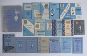 &lsquo;Tottenham Hotspur Football Club Handbook 1949-50 to 1954-1955 and 1959-60 to 1969-70. A total of seventeen handbooks official club handbooks. Original wrappers. Sold with &lsquo;The Spurs of 1950&rsquo; printed by Thomas Knight, &lsquo;The History of Tottenham Hotspur Foo