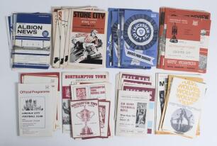 Football programmes 1960s. A mixed selection of 120 official match programmes, the majority Football League matches with the odd F.A. Cup, League Cup and one testimonial, Ken Brown Testimonial Match, West Ham United v Select XI, Upton Park 15th May 1967.