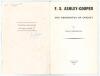 &lsquo;F.S. Ashley-Cooper. The Herodotus of Cricket&rsquo;. Irving Rosenwater 1964. Printed for private circulation in 1964. Original wrappers, tied with light blue cord. Limited edition number 7 of only twenty five numbered copies produced, signed by the author. Fox - 2