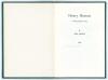 &lsquo;Henry Horton. A Biographical Note&rsquo;. John Arlott. Boscombe Printing Co. Ltd 1964. Privately printed. 12 pages. Limited edition of fifty copies produced for Henry Horton&rsquo;s Benefit Fund of which this is no. 18, signed by the author Arlott. Very good conditi