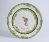 &lsquo;Ready for Chances&rsquo;. A Royal Doulton Black Boy dinner plate, entitled &lsquo;Ready for Chances&rsquo; printed with a boy in red shirt, yellow waistcoat and a floppy hat crouched awaiting a catch (as if in the slips). Green floral decoration to inner and outer rim. 10