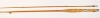 A Hardy "C.C. de France" 2 piece cane trout fly rod, 9', cane silk inter-whipped, sliding alloy reel fitting, suction joint, 1959, only light signs of use, in bag
