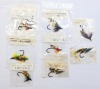 Ten Hardy fully dressed salmon flies, in original packets, smaller sizes including low water irons, various patterns including Thunder & Lightning, Bulldog, Jock Scott, Kate et al