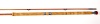 A B. James "Richard Walker Mk. IV" 2 piece cane carp rod, 9', crimson silk inter-whipped, sliding alloy reel fittings, "donut" cork handle, stepped suction ferrule, England transfer label, rod has been reduced (both sections) to make a S/U stalking rod,
