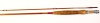A scarce Edward Barder "Special Number One Mayfly" 2 piece cane trout fly rod, 8'6", #5/6, scarlet/green tipped silk wraps, Western style cork handle with alloy screw grip reel fitting, suction joint, double stripping guides, ink inscribed model details,