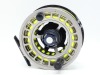 A Sage Spectrum Max salmon fly reel, large arbour skeletal drum with counter-balanced handle, rear spindle mounted tension adjuster, in neoprene pouch and card box and a Sage Graphite IV 4 piece carbon salmon fly rod, 15'1", #10, anodised screw grip reel 