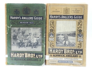 Hardy Angler's Guide, 43rd ed. 1920, pict. soft covers and another Hardy Angler's Guide, 45th ed., 1923, pict. soft covers (2)