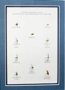 Smith Robert L.: The North Country Fly, 2015, deluxe ltd. ed. 23/25, 2 vol. set, vol. one text, signed by the author, col. photo and b/w text illust., vol. 2 with two panels each displaying ten actual specimen flies of North Country patterns, full blue N