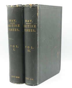 Day F.: The Fishes of Great Britain and Ireland, 1880-1884, 2 vols., 179 full pg. eng. plts., b/w text engs., orig. green clo., spines loose (2)