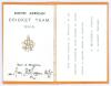 South Africa tour to England 1904. An original, unusual and possibly unique &lsquo;List of Matches&rsquo; card produced in the style of a membership/ fixture booklet and issued to the &lsquo;Hon. J.D. Logan&rsquo; as a pass to allow Logan entrance to cricket grounds for all matc