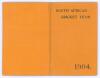 South Africa tour to England 1904. An original, unusual and possibly unique &lsquo;List of Matches&rsquo; card produced in the style of a membership/ fixture booklet and issued to the &lsquo;Hon. J.D. Logan&rsquo; as a pass to allow Logan entrance to cricket grounds for all matc - 2