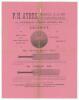 &lsquo;Sussex v. Gloucester at Brighton, Whit-Monday, June 1st , 1903&rsquo;. Albert Craig. &lsquo;Cricket Rhymester&rsquo; 1891. Original double sided broadsheet poem in four stanzas by Craig, &lsquo;Respectfully dedicated to the popular Gloucestershire Captain, G.L. Jessop, Esq.&rsquo;. T - 2