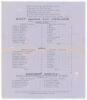 &lsquo;Kent against All England played in the Artillery Ground, London 1746&rsquo;. Albert Craig. &lsquo;Cricket Rhymester&rsquo; c.1891. Double sided broadsheet with six lines of verse and the scorecards of two historic matches, Kent v All England &lsquo;1746&rsquo; (actually 1744) and &lsquo;Cr