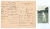 William Gilbert Grace. Gloucestershire & England, 1870-1899. Two page folding hand written letter, on London County Cricket Club letterhead, from Grace to &lsquo;My dear Dick&rsquo; (presumably being Richard Moore &lsquo;Dick&rsquo; Bell. London County 1902-1904) regarding his n
