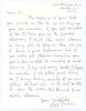 William &lsquo;Bill&rsquo; Voce. Nottinghamshire & England 1927-1952. Single page handwritten letter from Voce writing from his home in Hucknall. The letter is undated but is a late reply to a letter of &lsquo;Feb 76&rsquo; in which he was asked &lsquo;which of the 27 Tests gave me th
