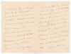 Frederick Gale. Four page handwritten folding letter from Gale to &lsquo;My dear Pardon&rsquo;. In the undated letter the handwriting is difficult to decipher, but the overall theme of the content appears to relate to mistakes appearing in published articles and book - 2