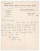 Elias Henry &lsquo;Patsy&rsquo; Hendren. Middlesex & England 1907-1937. Single page handwritten letter on West London Indoor Cricket & Sports Club official letterhead, of which Hendren held the post of Manager. Dated 16th February 1926 to a &lsquo;Mr Webber&rsquo;, Hendren write