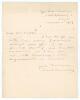 Frank Edward Woolley. Kent & England 1906-1938. Single page handwritten letter from Woolley to a &lsquo;Mr Webber&rsquo;, dated 13th March 1927. Writing from his home in Southborough, Kent, Woolley states &lsquo;I am sorry I cannot accept your offer to be present during yo