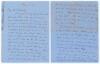 Charles Burgess Fry. Sussex, Hampshire, Oxford University, Europeans & England 1892-1922. Double sided two page handwritten letter in ink from Fry at &lsquo;Hamble, Hants&rsquo;, to a Mr Stalworthy, dated 16th May 1922. Fry is replying to a request for advice on how 