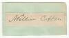 William Cafffyn. Surrey & M.C.C. 1849-1873. Excellent ink signature of William Caffyn on paper piece, laid down to large piece of blue album page. A very rare and desirable signature