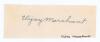Vijaysingh Madhavji Merchant. Hindus, Bombay & India 1929-1952. Ink signature of the legendary Indian Test player, nicely signed. Good condition