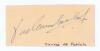 Yadavindra Singh of Patiala. India 1934 (one Test). Rare ink signature. Good condition
