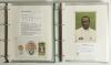 Hampshire C.C.C. signatures early 1900s-2000s. Two green binders comprising a comprehensive collection of approx. one hundred and ninety signatures of Hampshire players on pieces laid down, cigarette and collectors&rsquo; cards, postcards etc., All are nicely p - 4