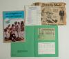 Cricket miscellany. A selection of album pages, scorecards, programmes and collectors cards. Includes two earlier individual signatures each on piece laid down, one in ink of Dudley Nourse (South Africa), the other in pencil of J.W. Hearne (Middlesex & En - 3