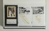 International Test and County cricketers 1930s-2000s. A large nicely presented album comprising over eighty individual signatures of Test and County cricketers, mainly modern 1970s-2000s with a few earlier. The majority are signed to white card or the odd - 5