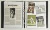 New Zealand tours to England 1973 & 1978. Black binder containing a profuse collection of over 130 press and magazine cuttings signed by featured New Zealand players. Signatures include Congdon, Pollard, Collinge, Dayle & Richard Hadlee, Turner, Edgar, G. - 2