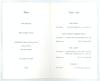 Kent County Cricket Club. Centenary Dinner 1870-1970. Official menu for the Dinner held at The Great Danes Hotel, Hollingbourne on the 24th April 1970. Printed details to front cover, menu and toast list to inner pages with Edward Heath MP, Colin Cowdrey, - 2