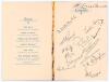 &lsquo;Bodyline&rsquo;. Iftikhar Khan Ali, Nawab of Pataudi. Oxford University, Worcestershire, India, England etc. 1928-1946. Official folding menu for the &lsquo;Farewell Dinner to &ldquo;Pat&rdquo; [Pataudi]&rsquo; held at the 77 Club, Adelaide, 9th March 1933 to mark Pataudi&rsquo;s departure - 2