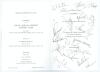 South African tour of England 1994. Official menu for the British Sportsman&rsquo;s Club luncheon given to the South African cricket team in 1994 to welcome the team back to England after twenty nine years. Held at The Savoy Hotel, London on 22nd June 1994. The - 2