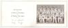 Hedley Verity and Maurice Leyland. Yorkshire & England. Official M.C.C. Christmas card from the M.C.C. tour of Australia 1936/37. With &lsquo;M.C.C. Australian Tour 1936-37&rsquo; title and M.C.C. colours to cover. To inside a paper insert with picture of the M.C.C. 
